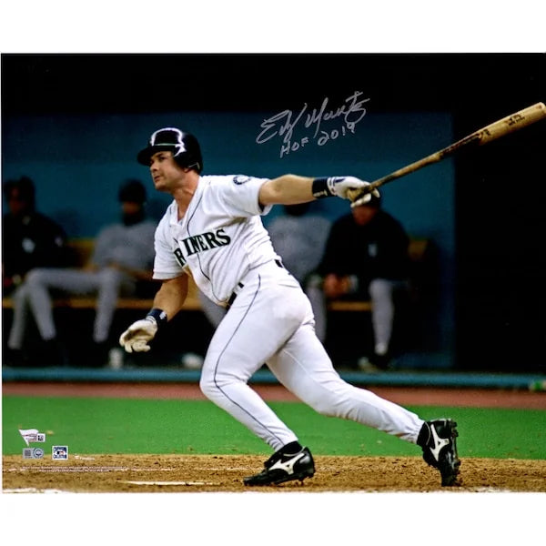 Edgar Martinez Signed 16 x 20 Photograph | The Double, HOF 2019 Inscription