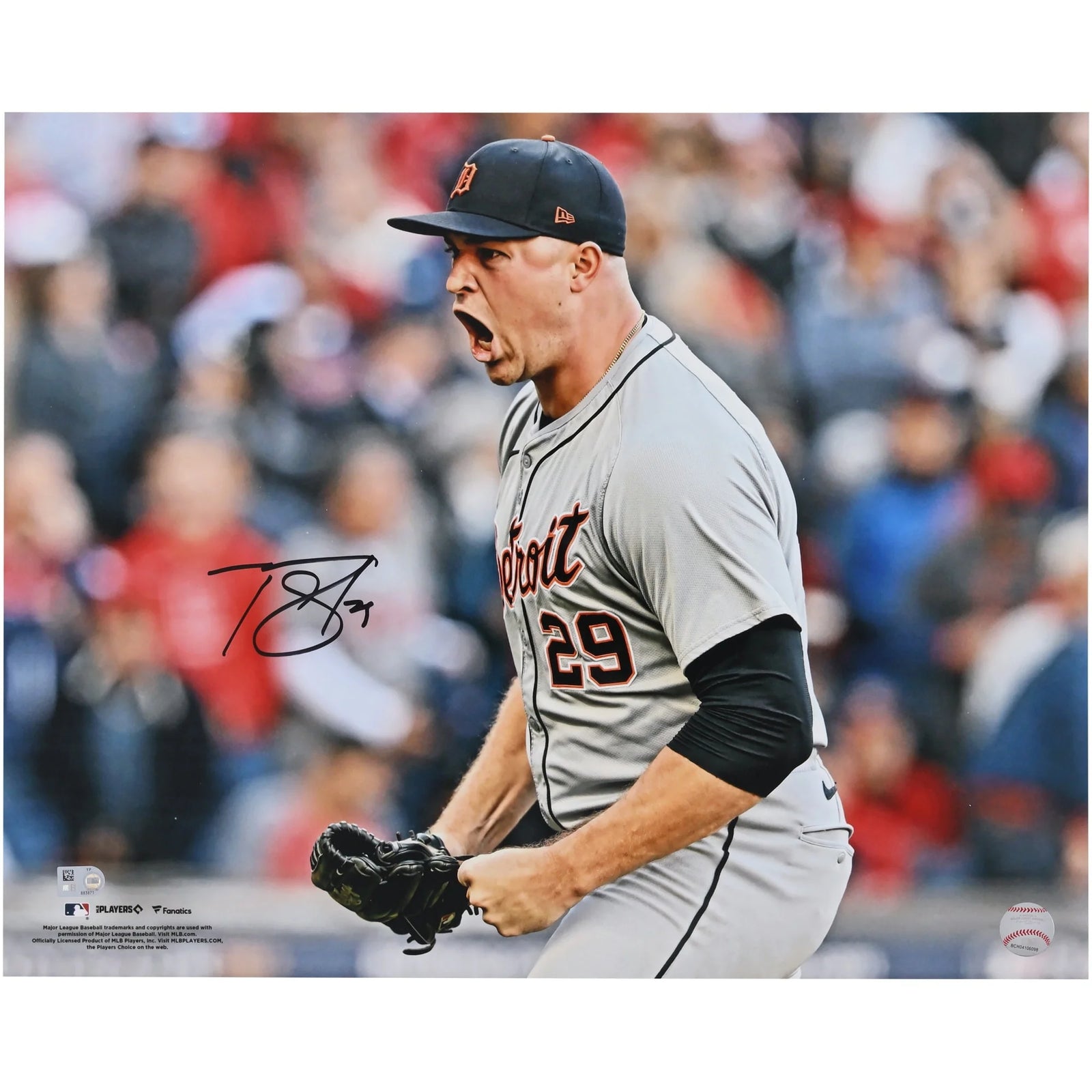Tarik Skubal Signed 16 x 20 Photo | Detroit Tigers Celebration
