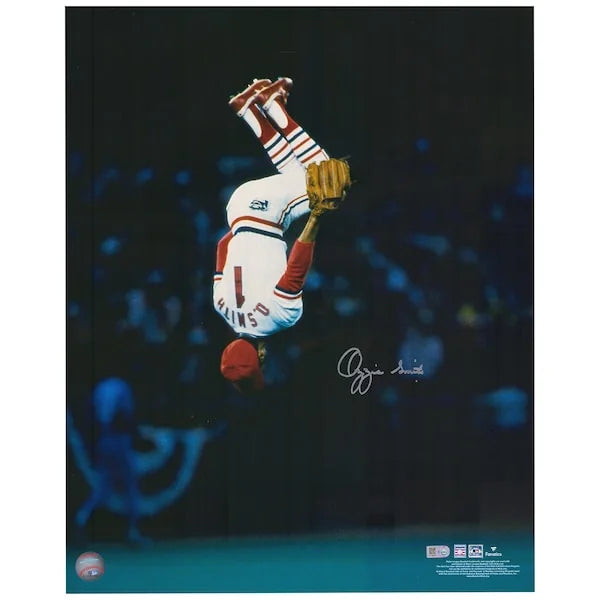 Ozzie Smith Signed 16 x 20 The Flip Photograph | St. Louis Cardinals
