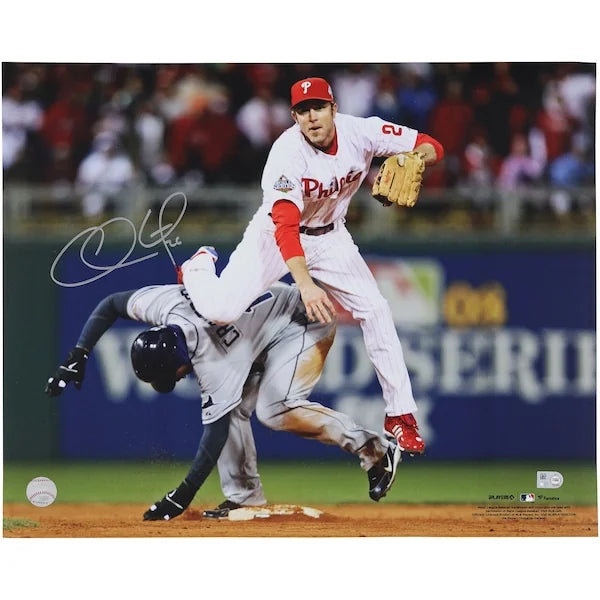 Chase Utley Signed 16 x 20 Photograph | Philadelphia Phillies