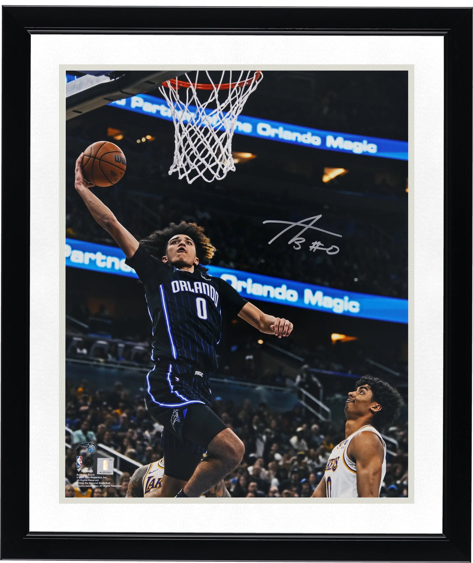 Anthony Black Signed 16 x 20 Photograph | Magic vs. Lakers