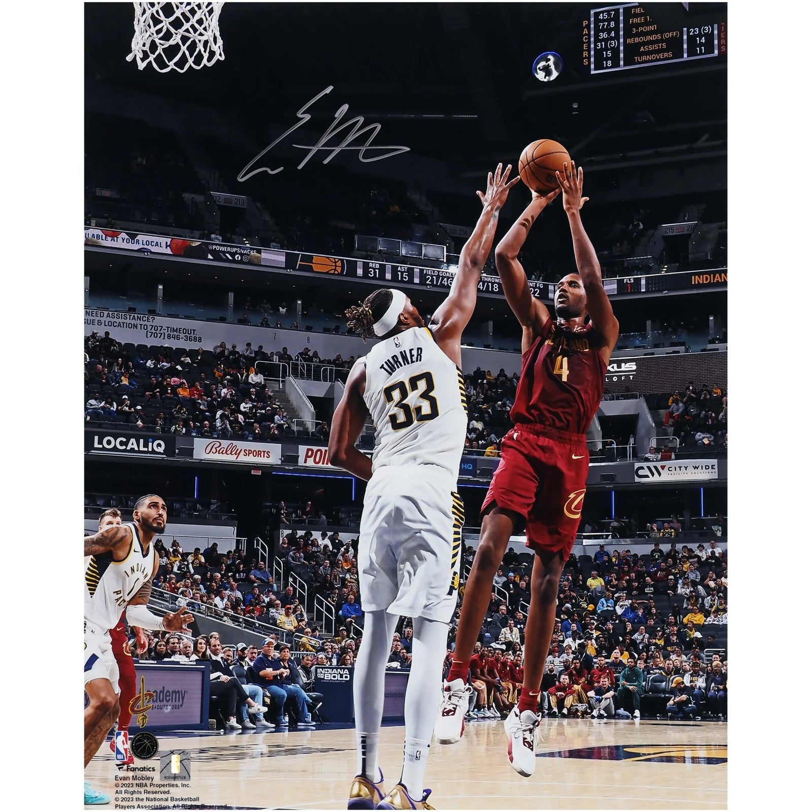 Evan Mobley Signed 16 x 20 Photograph | Cavaliers Fadeaway