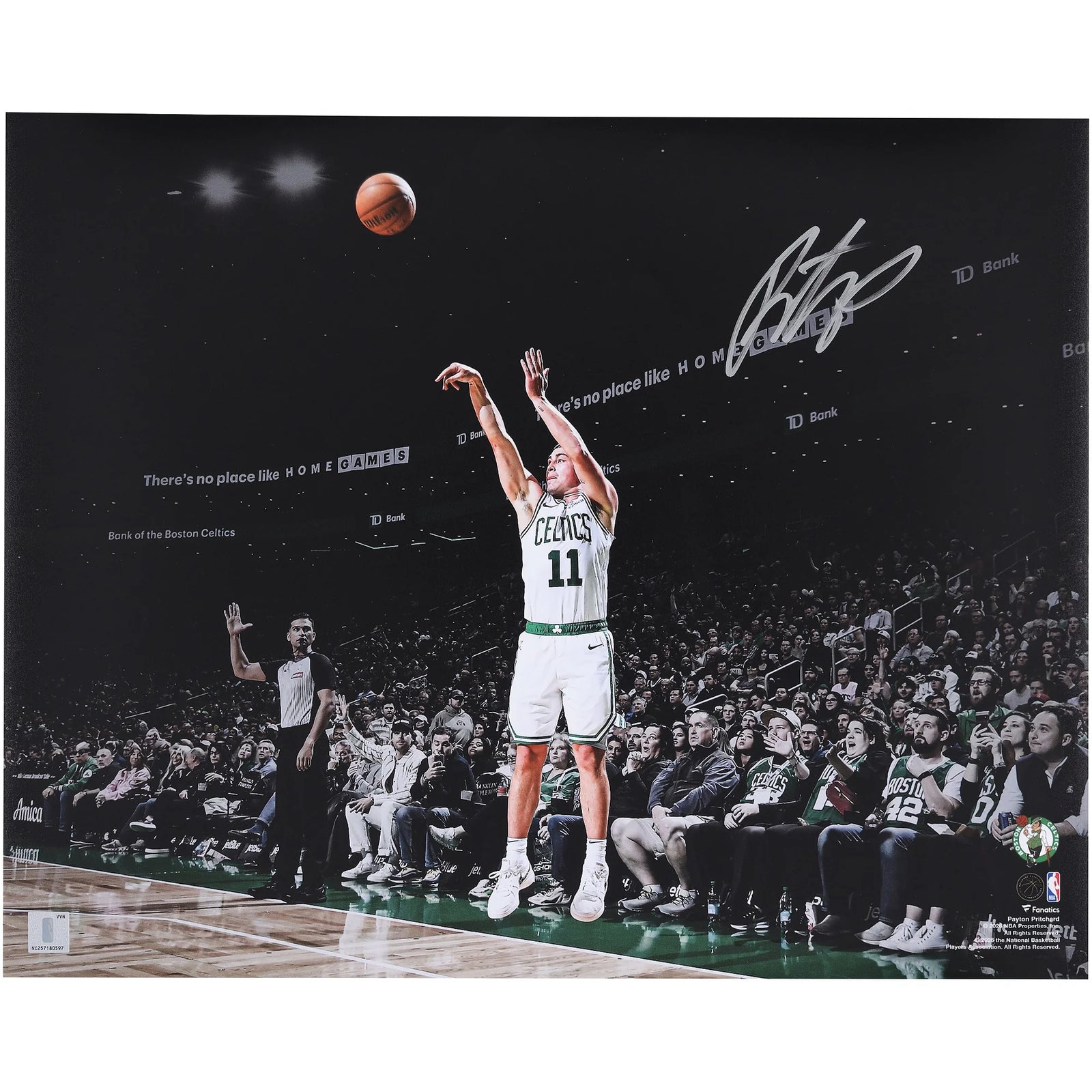 Payton Pritchard Boston Celtics Autographed Fanatics Authentic 16" x 20" Shooting Photograph