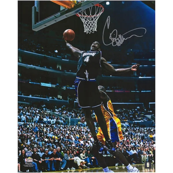 Chris Webber Signed 16 x 20 Photograph | Sacramento Kings Dunk vs Lakers