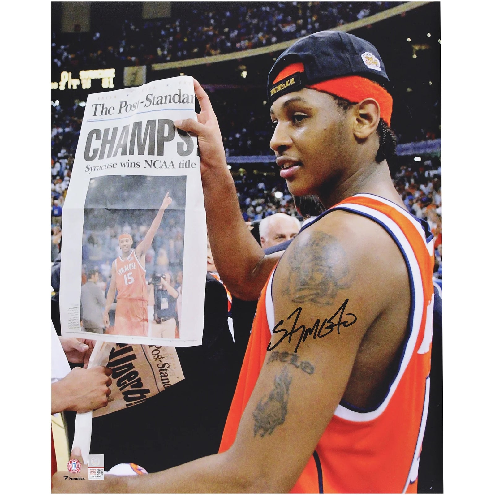 Carmelo Anthony Signed 16 x 20 Photo | Syracuse Orange