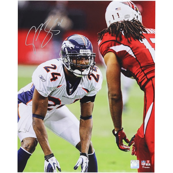 Champ Bailey Denver Broncos Autographed Fanatics Authentic 16" x 20" Matchup vs. Larry Fitzgerald Photograph