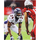 Champ Bailey Denver Broncos Autographed Fanatics Authentic 16" x 20" Matchup vs. Larry Fitzgerald Photograph