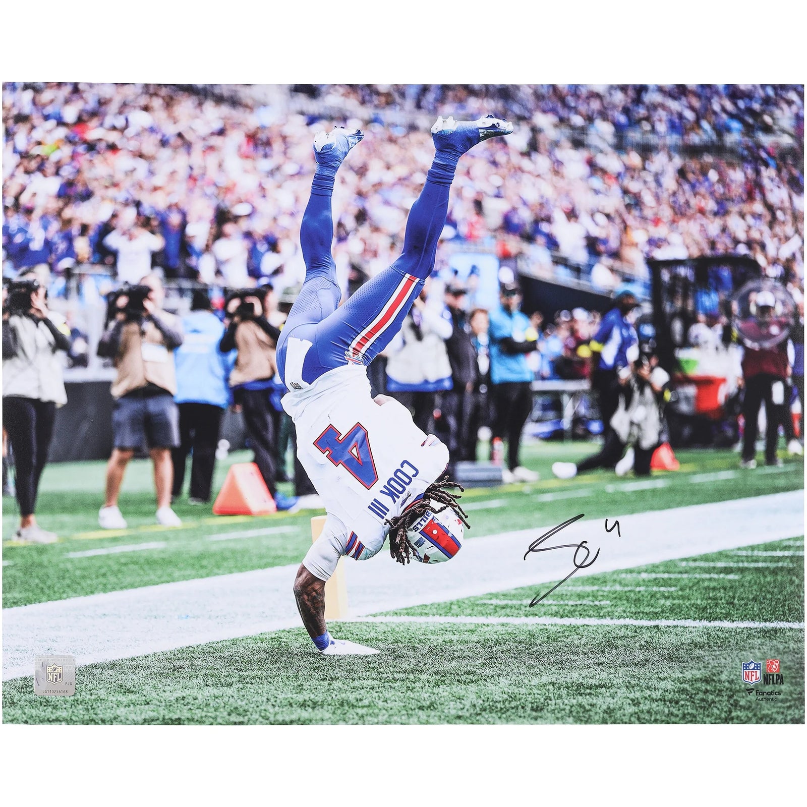 James Cook III Signed 16 x 20 Photo | Buffalo Bills