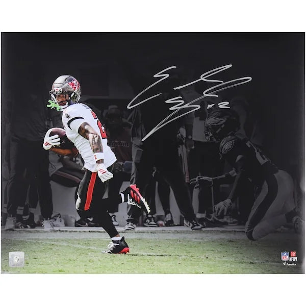 Emeka Egbuka Signed 16 x 20 Buccaneers Jersey Photo | Authenticated