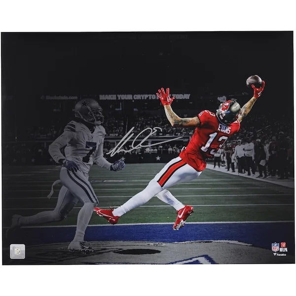Mike Evans Signed 16 x 20 One Handed Catch Photo | Buccaneers