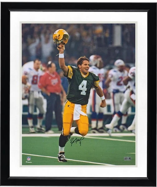 Brett Favre Signed 16 x 20 Super Bowl XXXI Celebration Photo | Packers