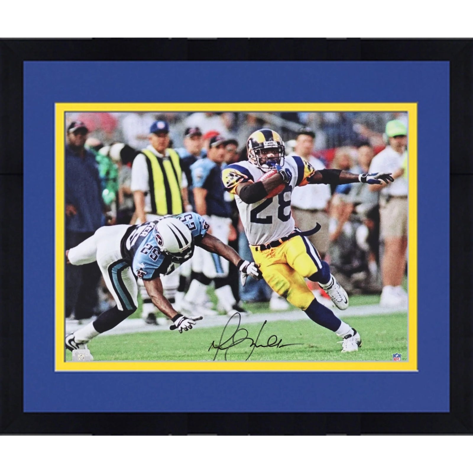 Marshall Faulk Signed 16 x 20 Photograph | Los Angeles Rams