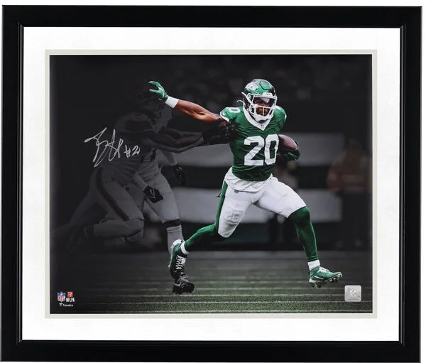 Breece Hall Signed 16 x 20 Stiff Arm Photo | New York Jets