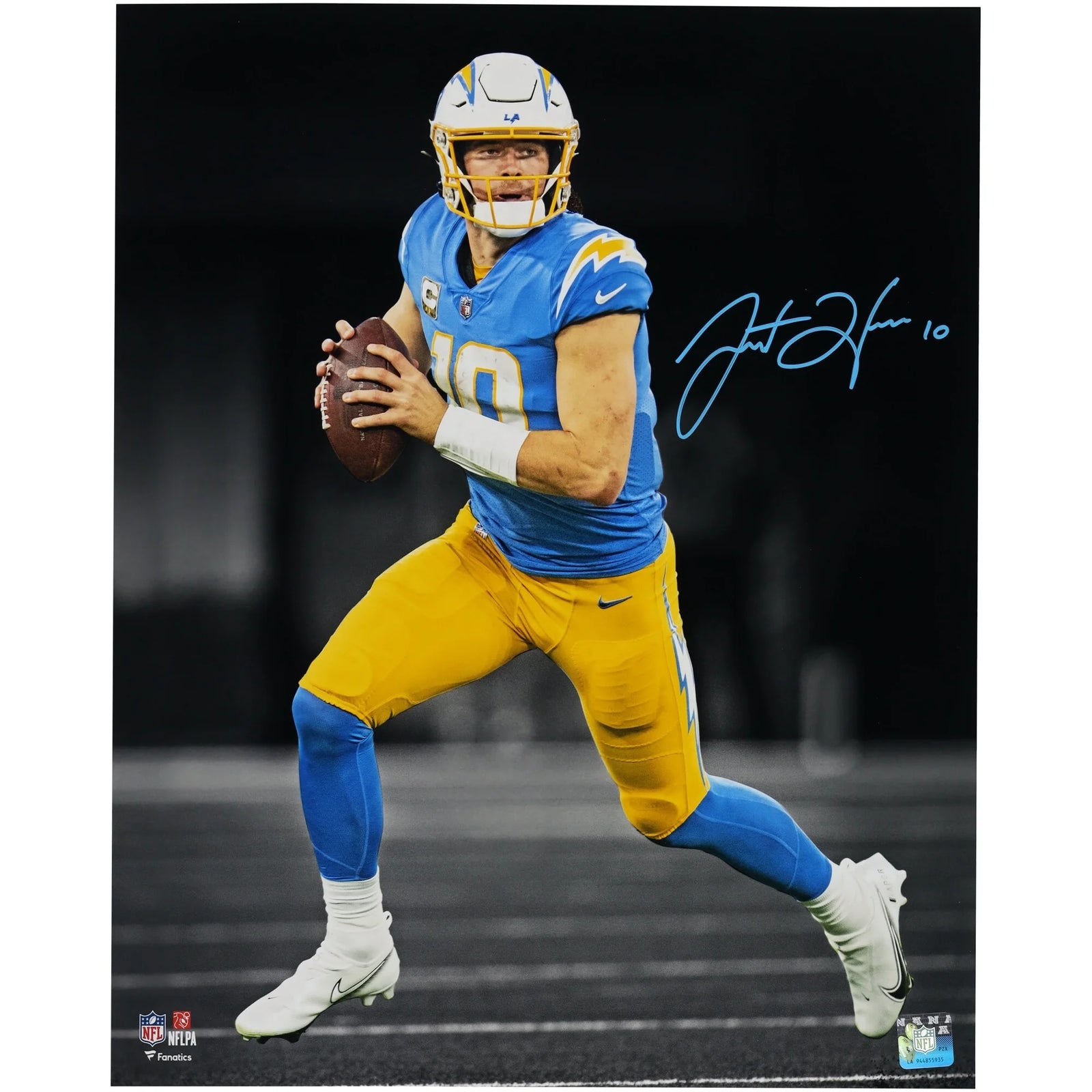 Justin Herbert Signed 16 x 20 Photograph | Los Angeles Chargers