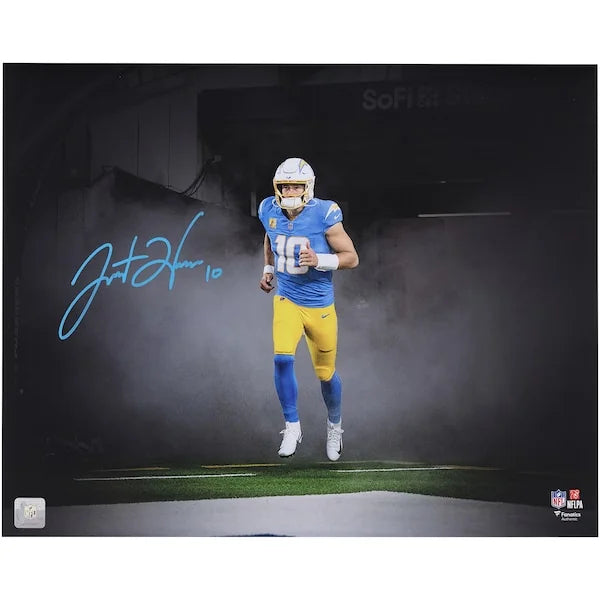 Justin Herbert Signed 16 x 20 Photograph | Los Angeles Chargers Spotlight