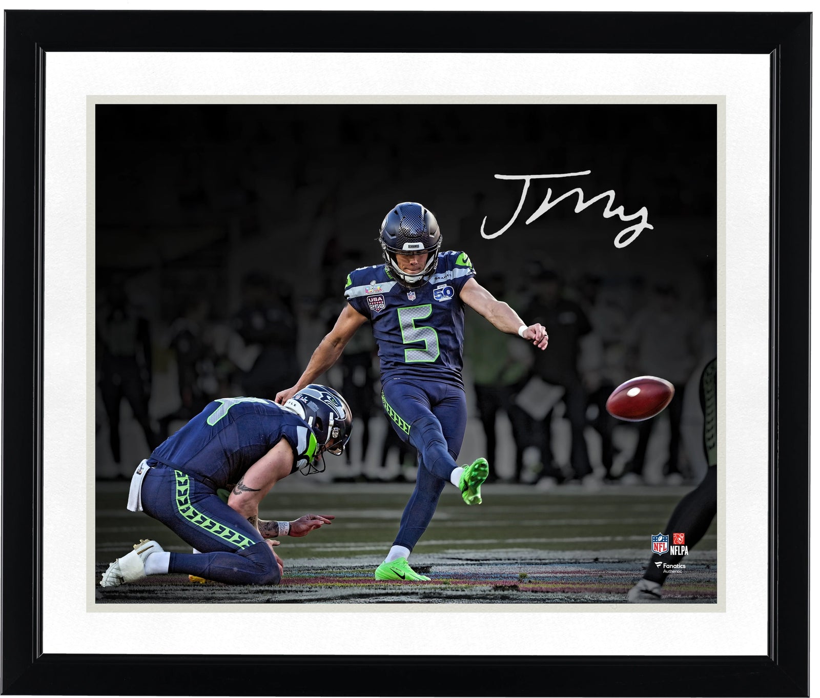 Jason Myers Signed 16 x 20 Photo | Seahawks Super Bowl LX
