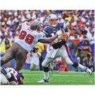 Warren Sapp Tampa Bay Buccaneers Autographed Fanatics Authentic 16" x 20" Sack vs. New England Patriots Photograph