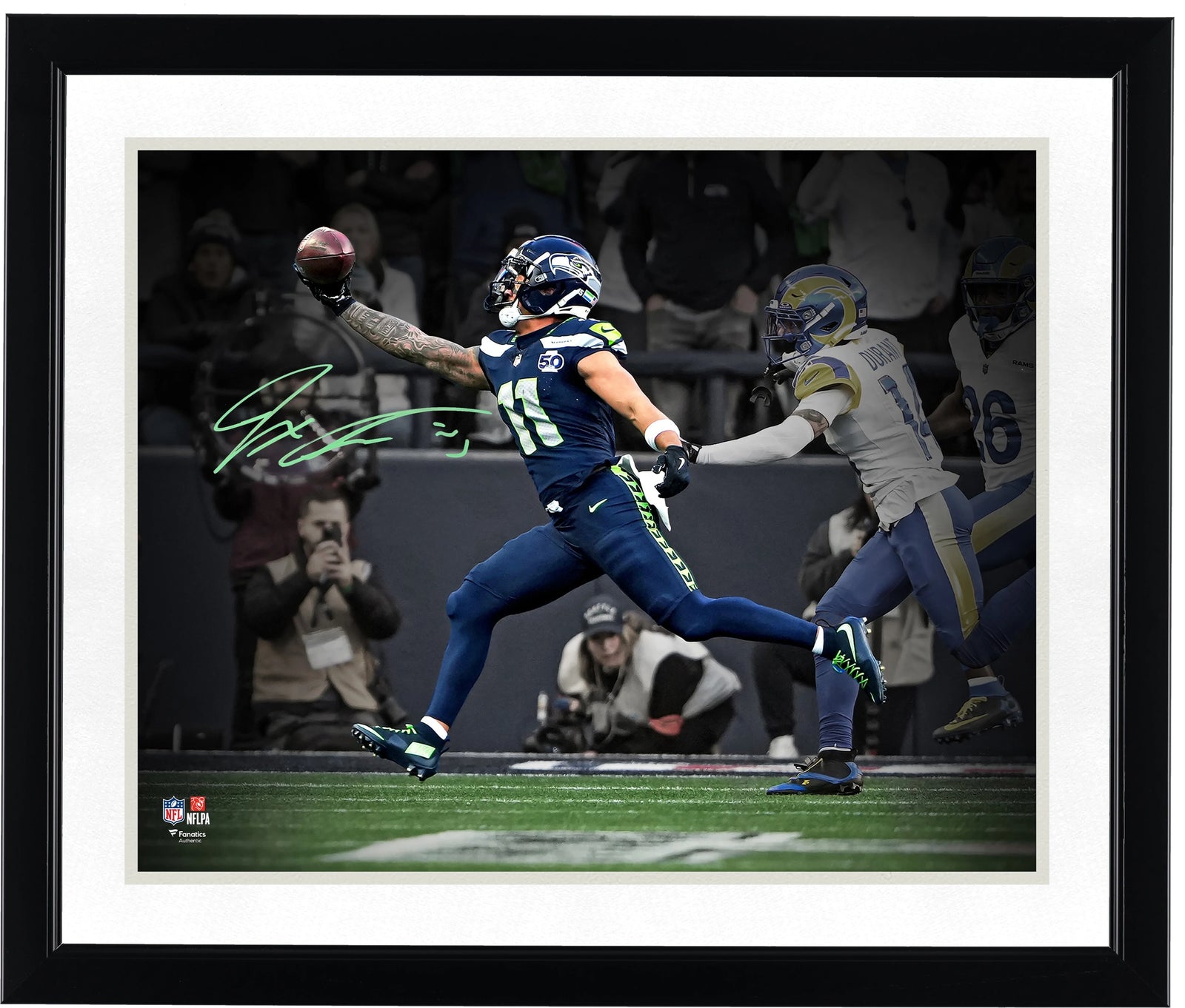 Jaxon Smith-Njigba Signed Seahawks 16 x 20 Photo | 2025 NFC Championship