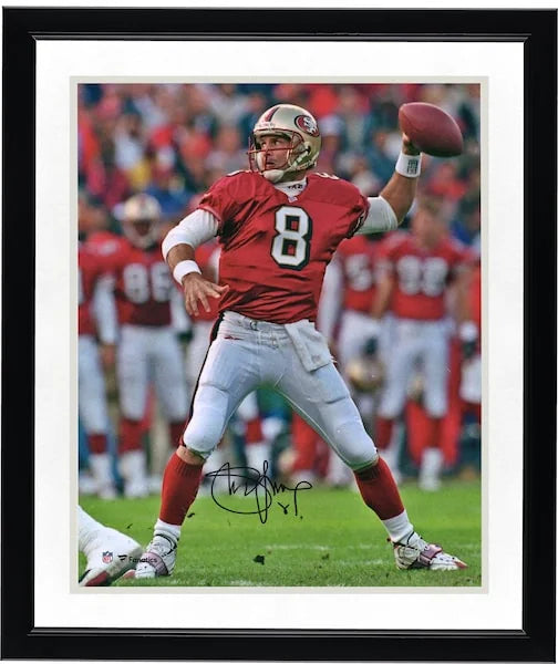 Steve Young Signed 49ers 16 x 20 Jersey Passing Photograph | Authenticated