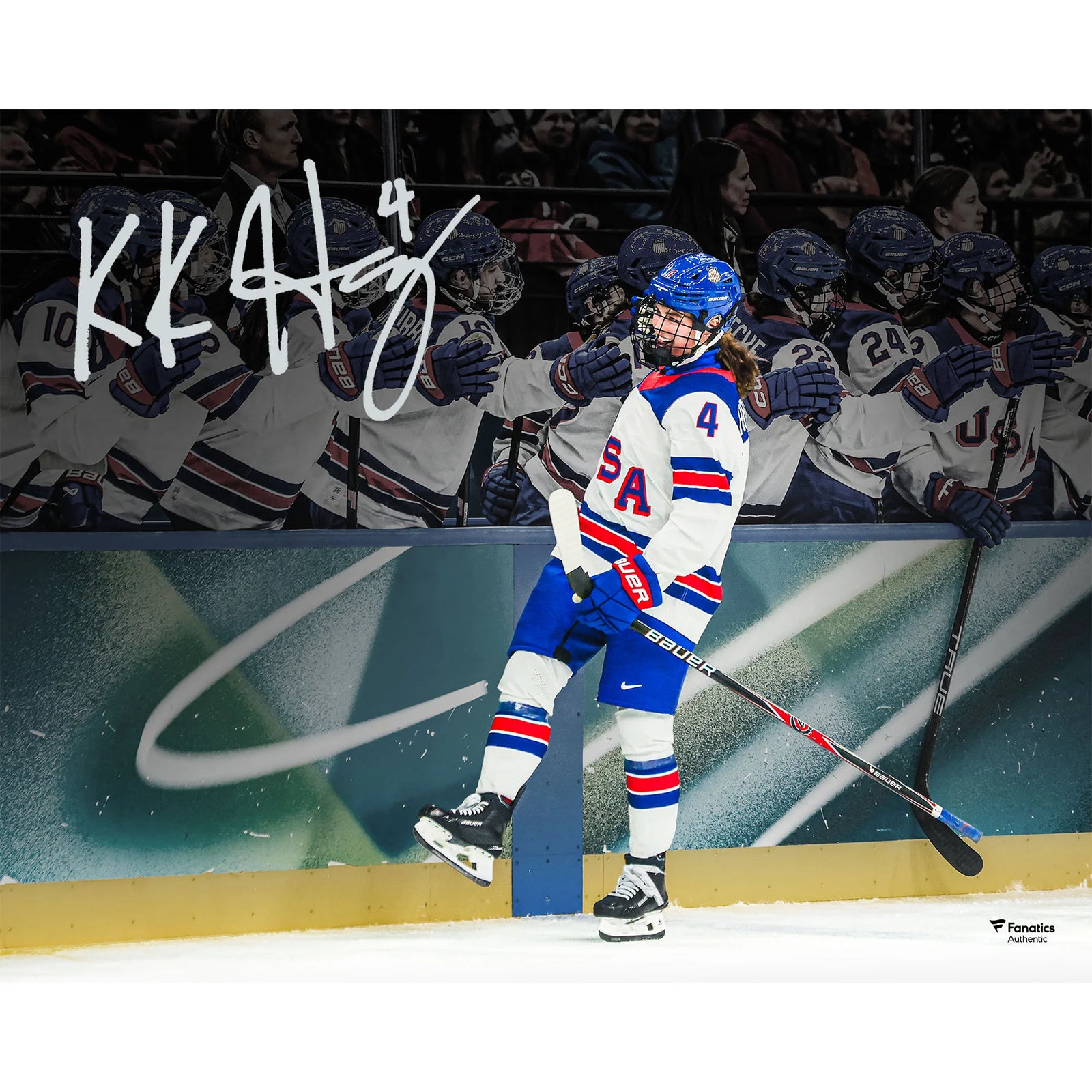 Caroline Harvey Signed Team USA 16 x 20 Photo | 2026 Olympics