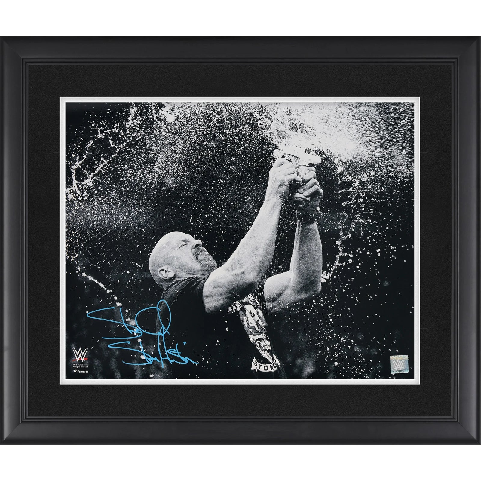 Stone Cold Steve Austin Signed 16 x 20 Beer Splash Photograph | Framed