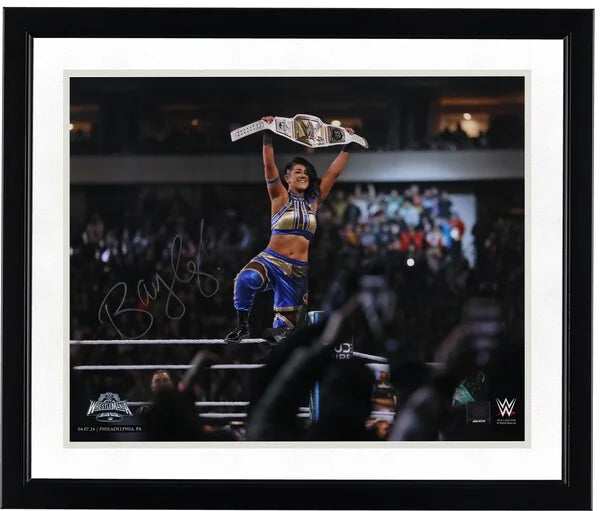 Bayley Signed 16 x 20 Photo | WrestleMania 40 Title Raising