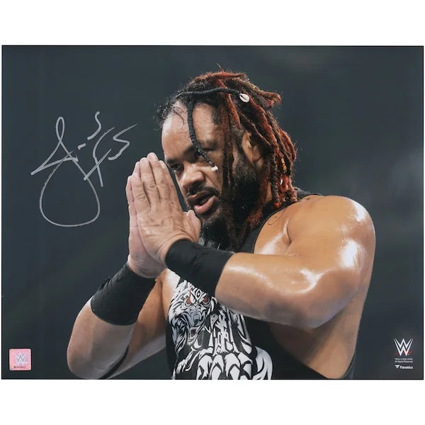 Jacob Fatu Signed 16 x 20 Prayer Hands Photograph | Authenticated