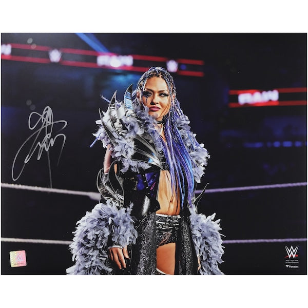 Giulia WWE Autographed Fanatics Authentic 16" x 20" RAW In-Ring Entrance Photograph