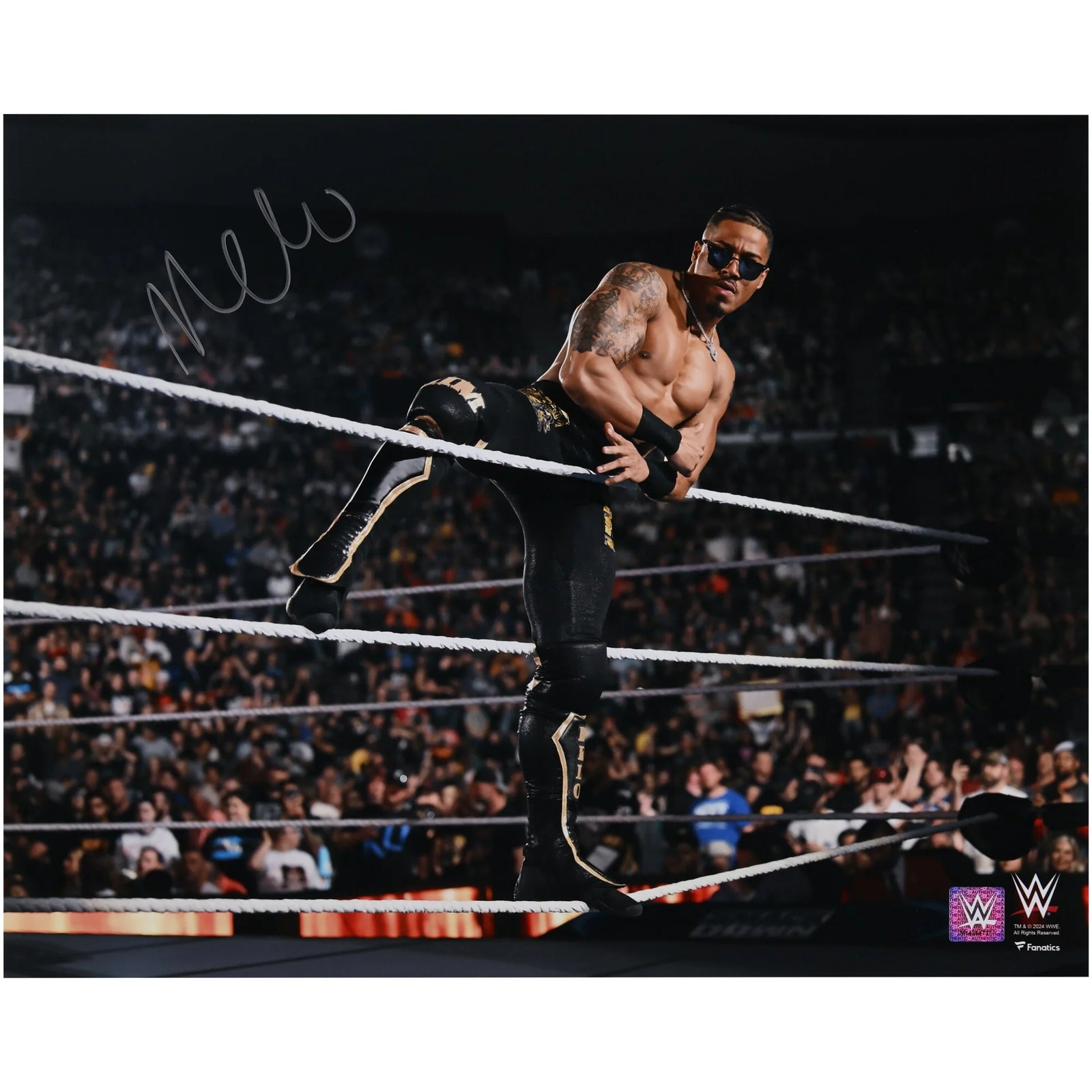 Carmelo Hayes Signed 16 x 20 Photo | Smackdown Debut