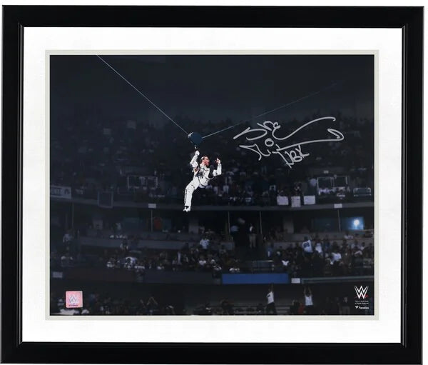 Shawn Michaels Signed 16 x 20 Photo | WrestleMania 12 Entrance Zipline