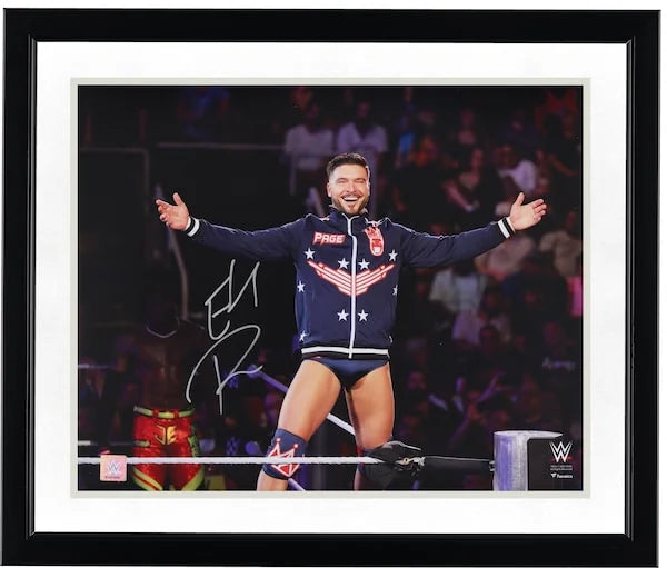 Ethan Page Signed WWE 16 x 20 Photograph | On The Ropes