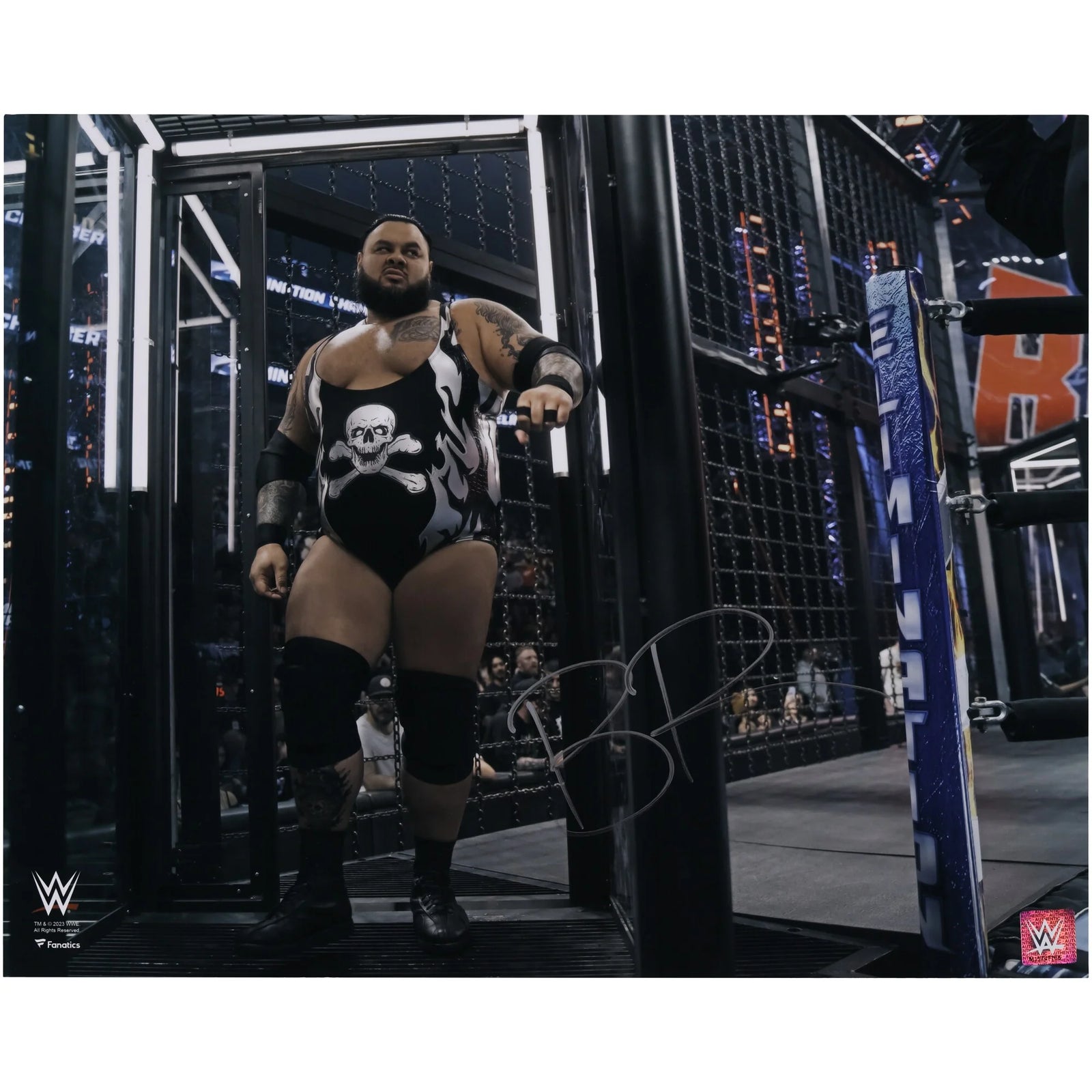 Bronson Reed WWE Autographed Fanatics Authentic 16" x 20" Elimination Chamber Photograph