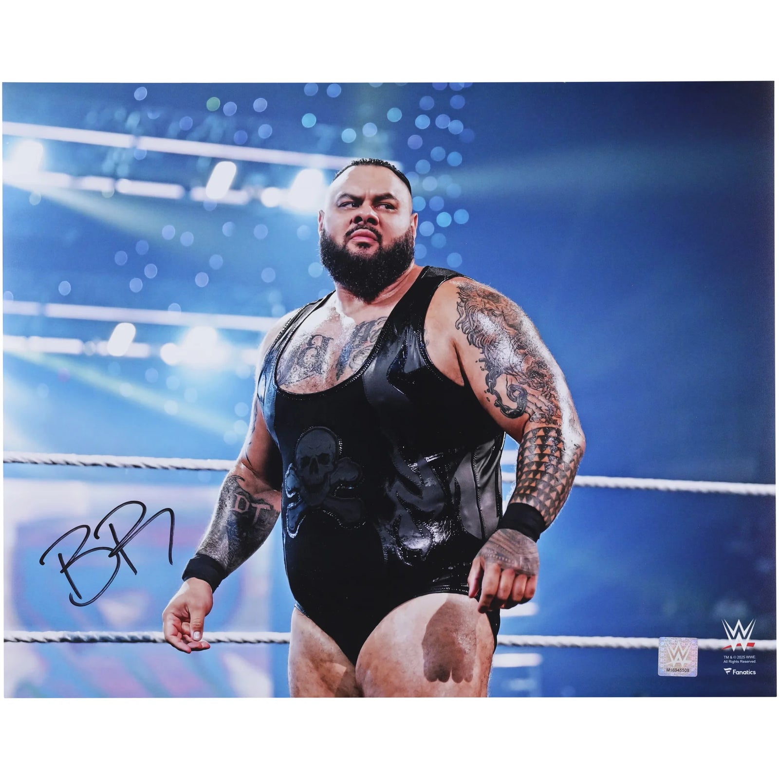 Bronson Reed WWE Autographed Fanatics Authentic 16" x 20" Standing In-Ring Photograph