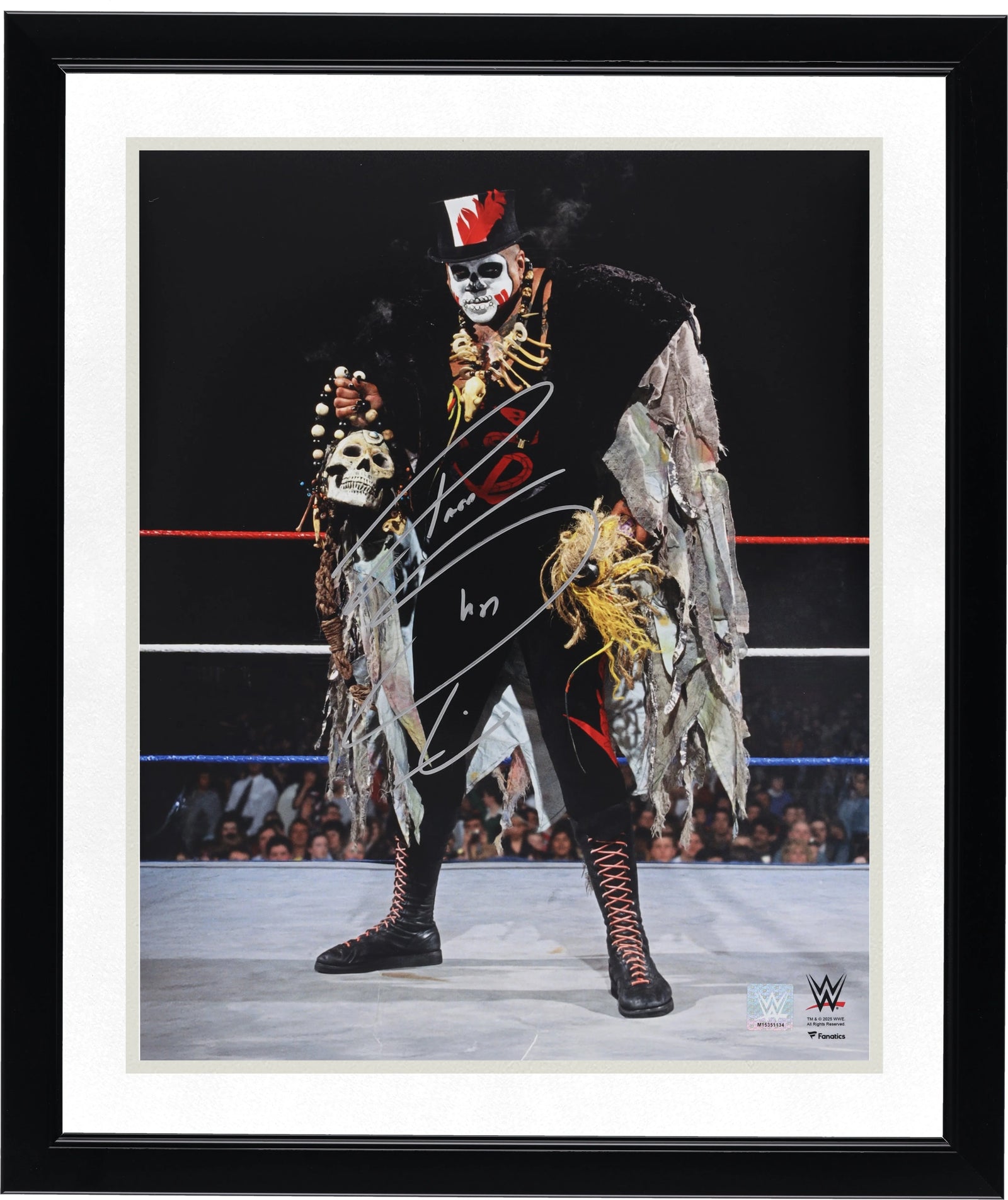 Papa Shango Signed 16 x 20 In-Ring Pose Photo | Authenticated