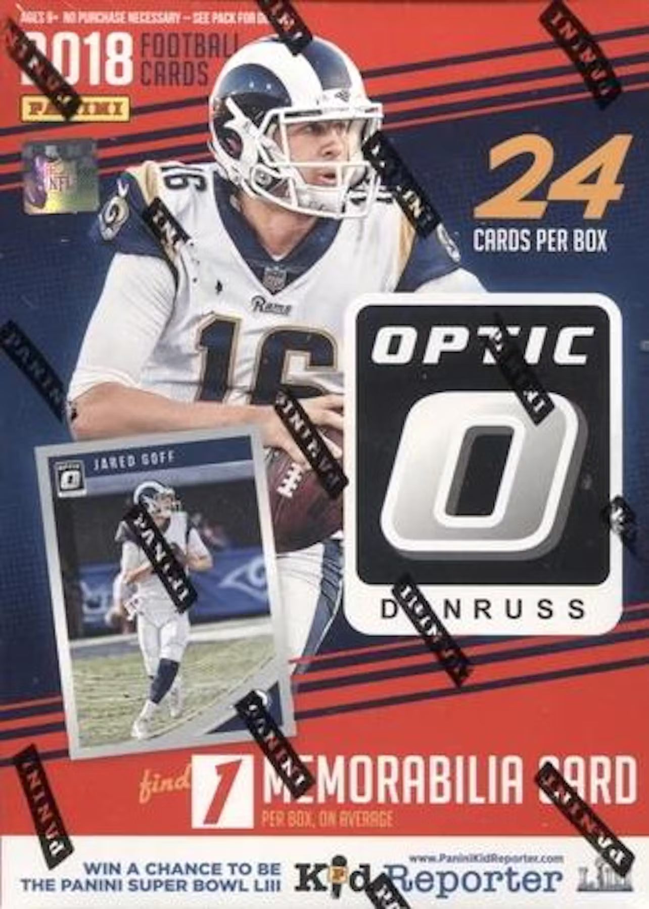 2018 Panini Donruss Optic Football Blaster Trading Cards