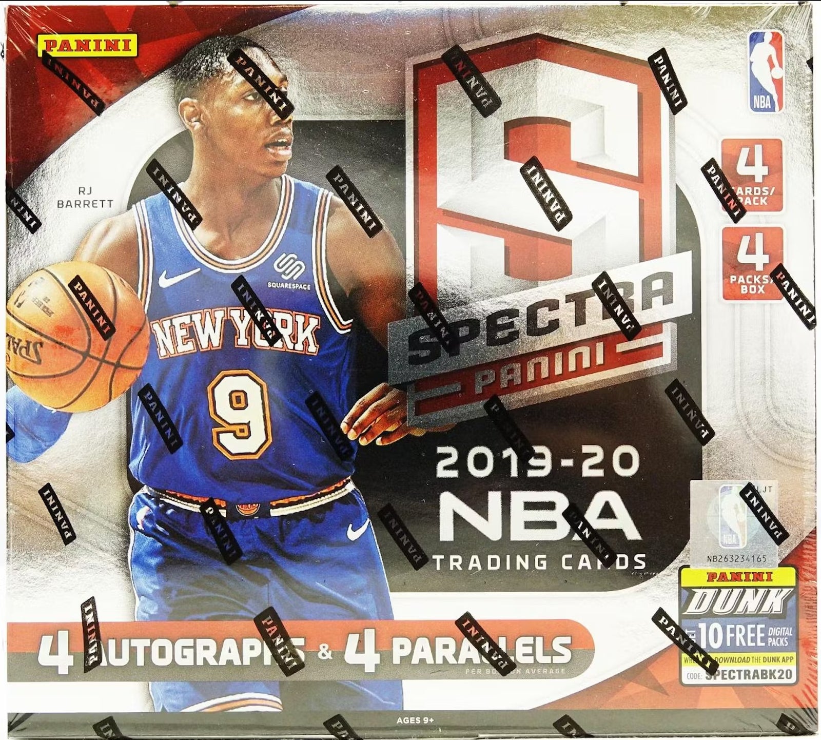 2019-20 Panini Spectra Basketball Hobby Trading Cards