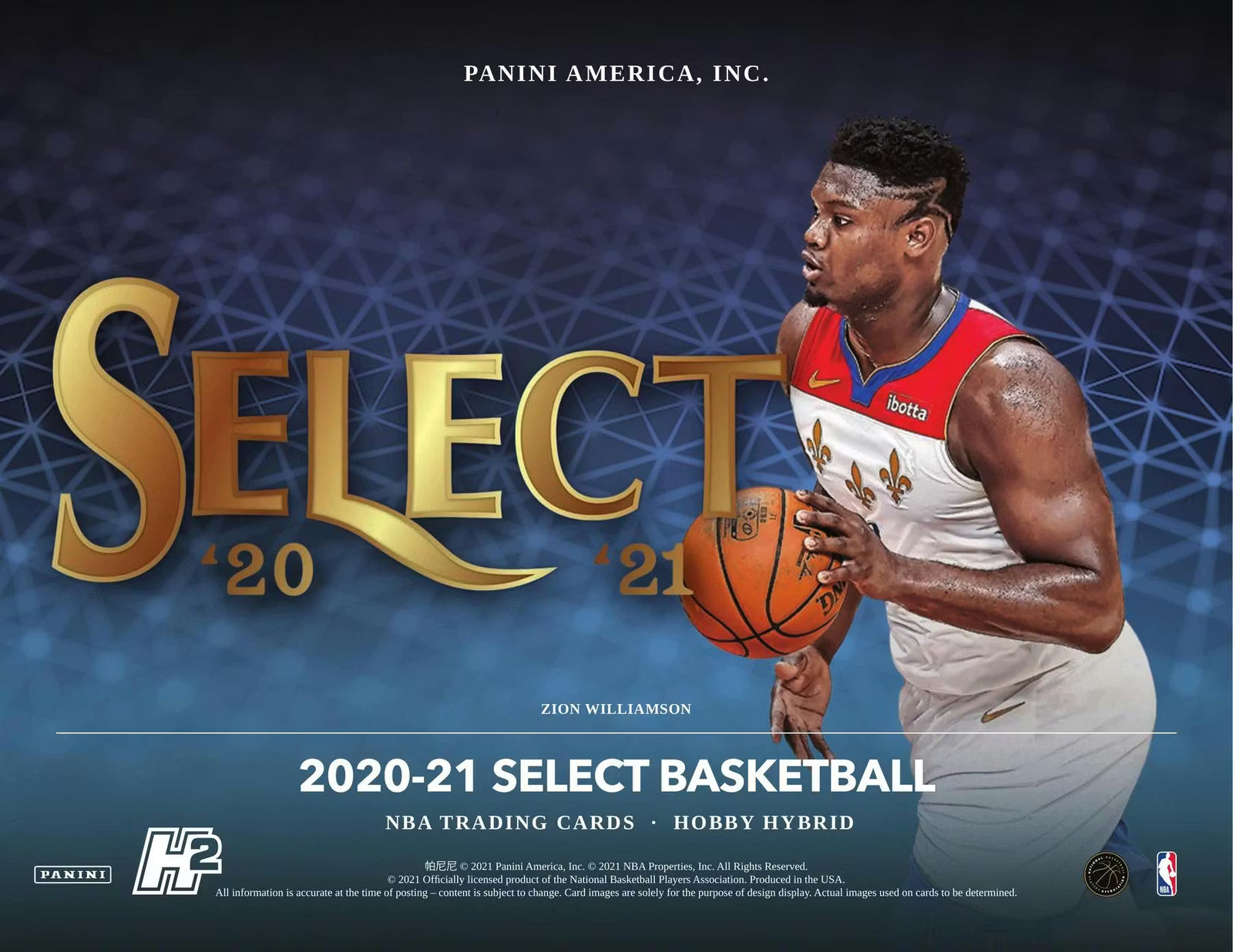 2020-21 Panini Select Basketball H2 Trading Cards