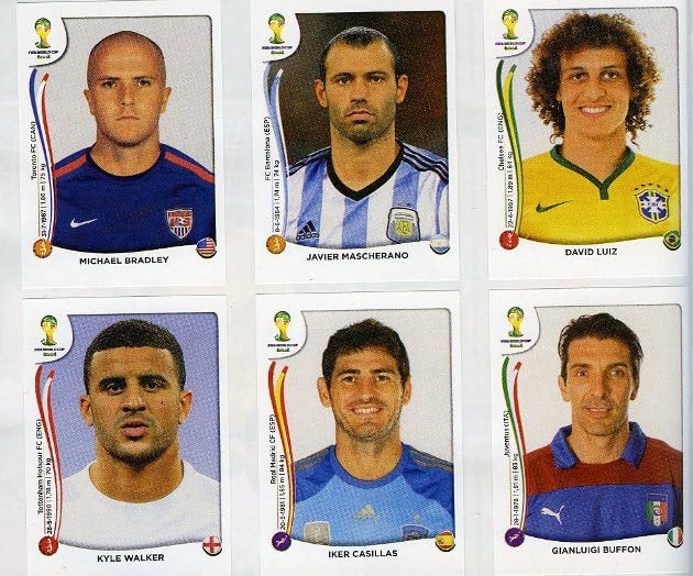 2014 Panini World Cup Soccer Brazil FIFA 72 Page Sticker Collector Album LV - The Ballers Bank