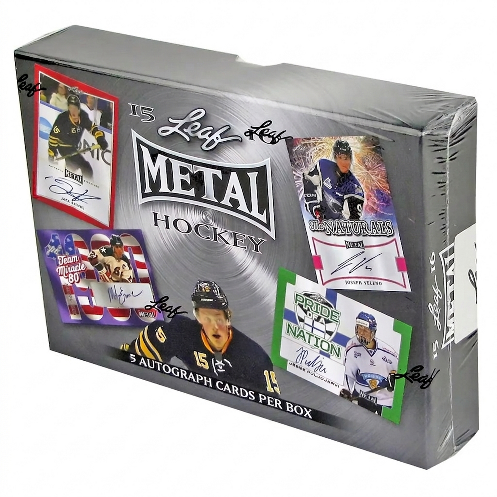 2015 16 Leaf Metal Draft Hockey Hobby Box (Ships Sealed Only)