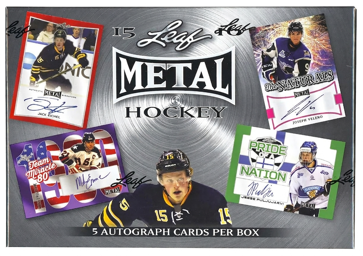 2015 16 Leaf Metal Draft Hockey Hobby Box (Ships Sealed Only)