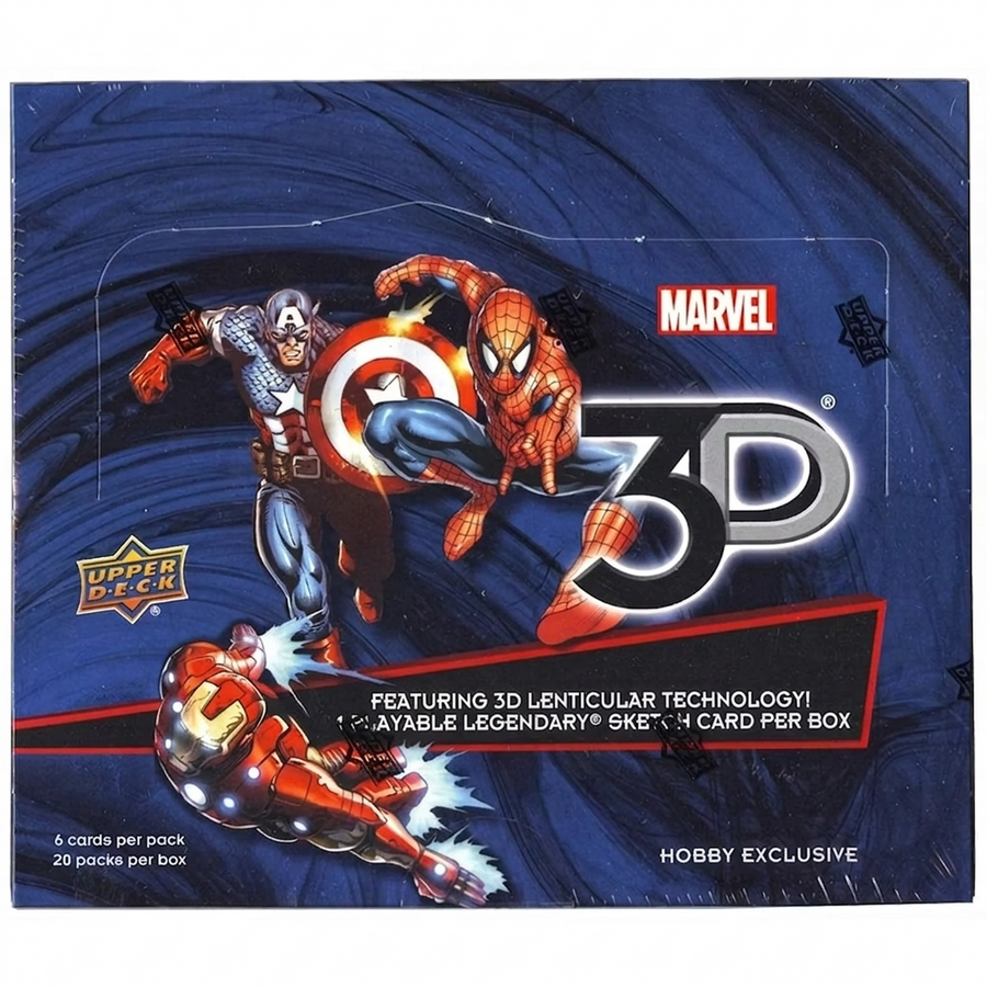 2015 Upper Deck Marvel 3D Hobby Box | 20 Packs (Ships Sealed Only)