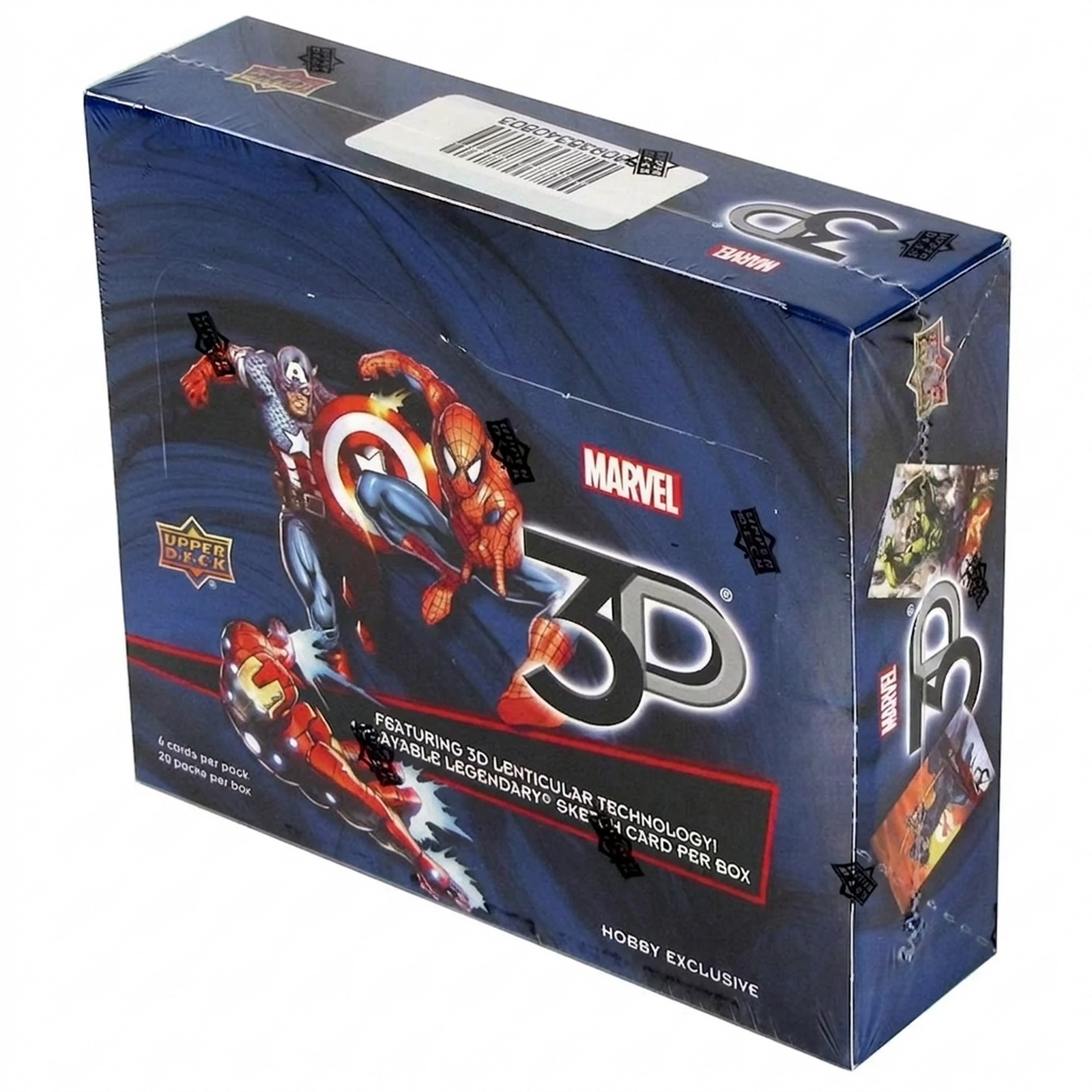 2015 Upper Deck Marvel 3D Hobby Box | 20 Packs (Ships Sealed Only)
