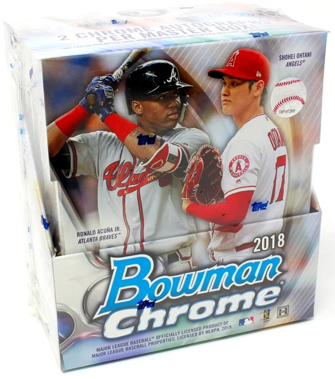 2018 Bowman Chrome Baseball Hobby 12 Box Case | Chrome Prospect Autographs (Ships Sealed Only)