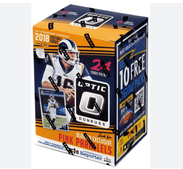 2018 Panini Donruss Optic Football Blaster Trading Cards - The Ballers Bank