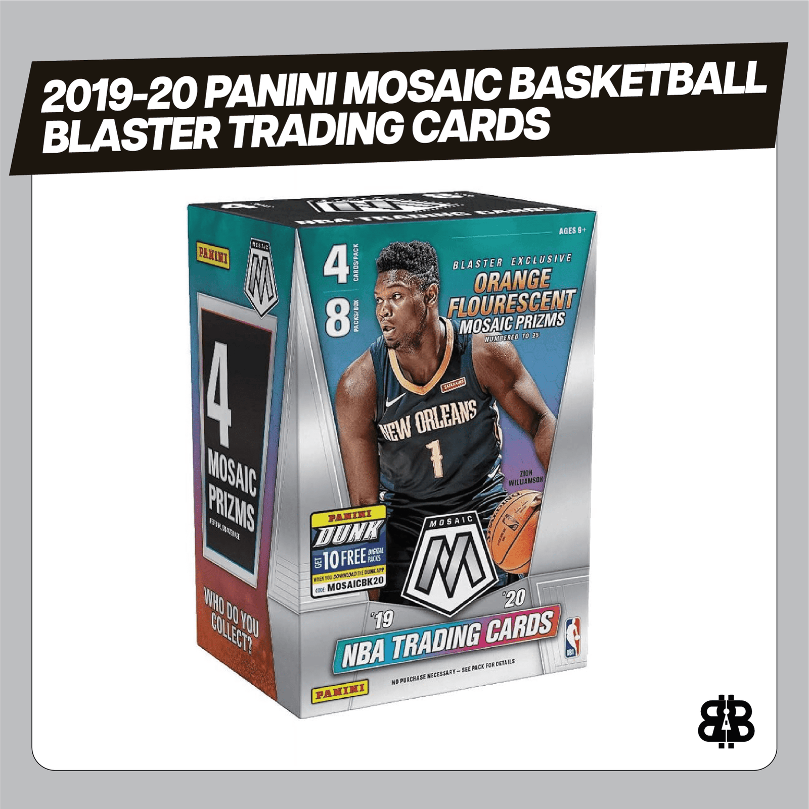 2019 - 20 Panini Mosaic Basketball Blaster Trading Cards - The Ballers Bank