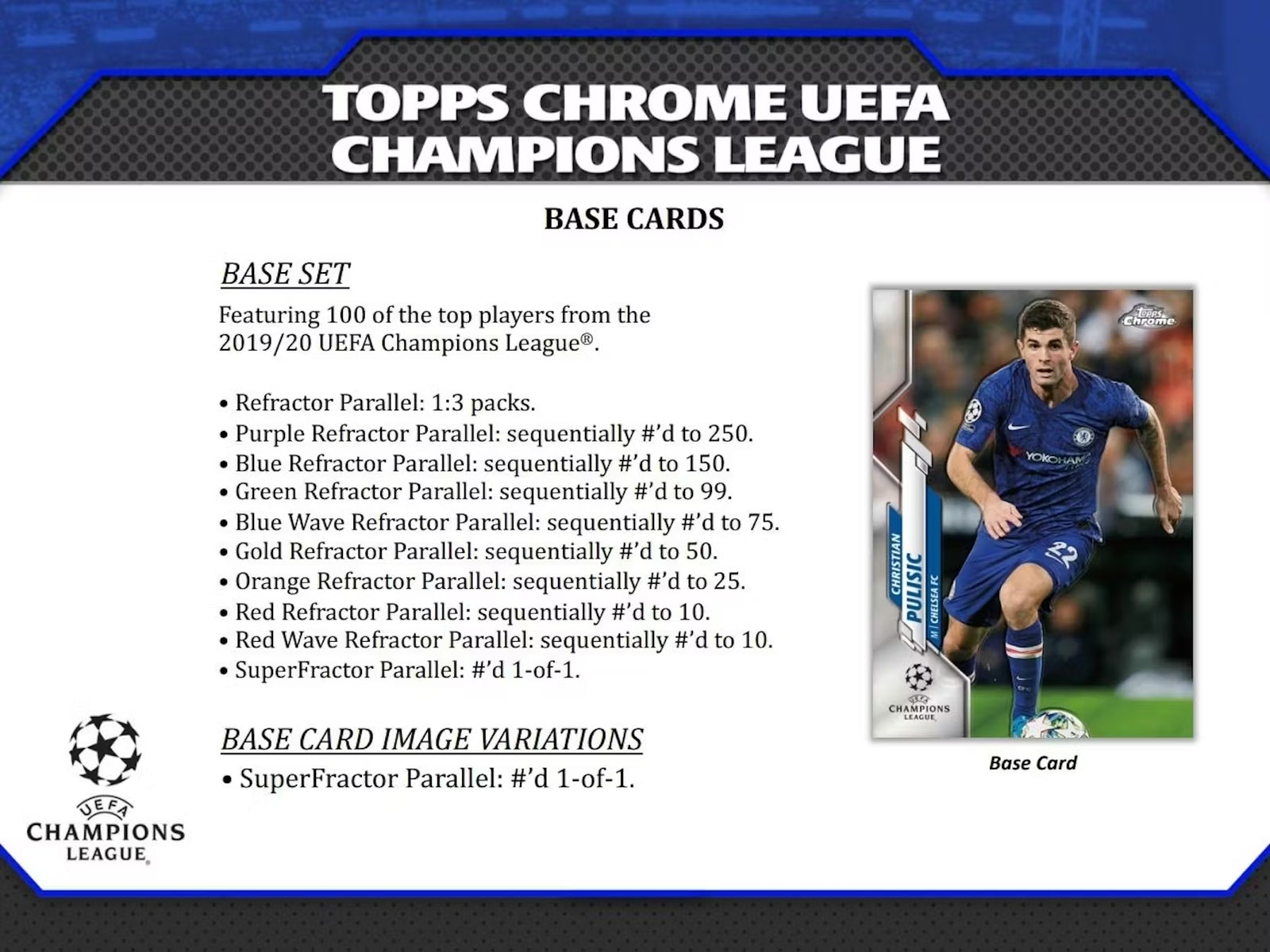 2019-20 Topps Chrome Soccer UEFA Champions League Hobby Trading Cards