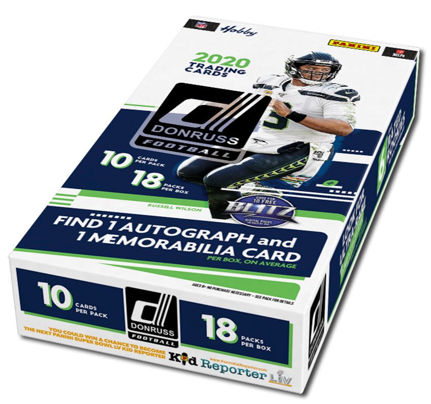 2020 Panini Donruss Football Hobby Trading Cards - The Ballers Bank