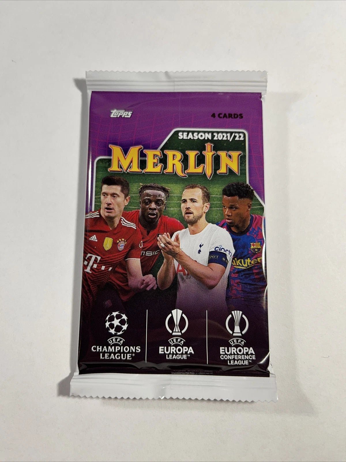 2021 - 22 Topps Chrome Merlin Soccer UEFA Club Competition Blaster Trading Cards LV - The Ballers Bank