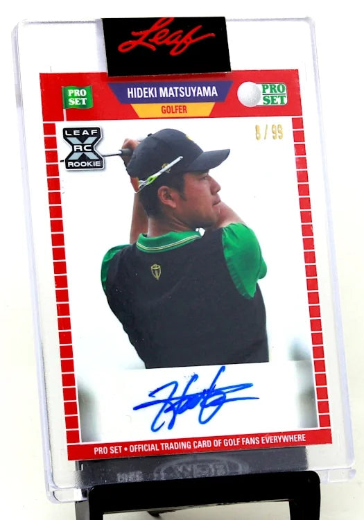 Hideki Matsuyama Signed 2021 Pro Set Autograph Card | Numbered to 99