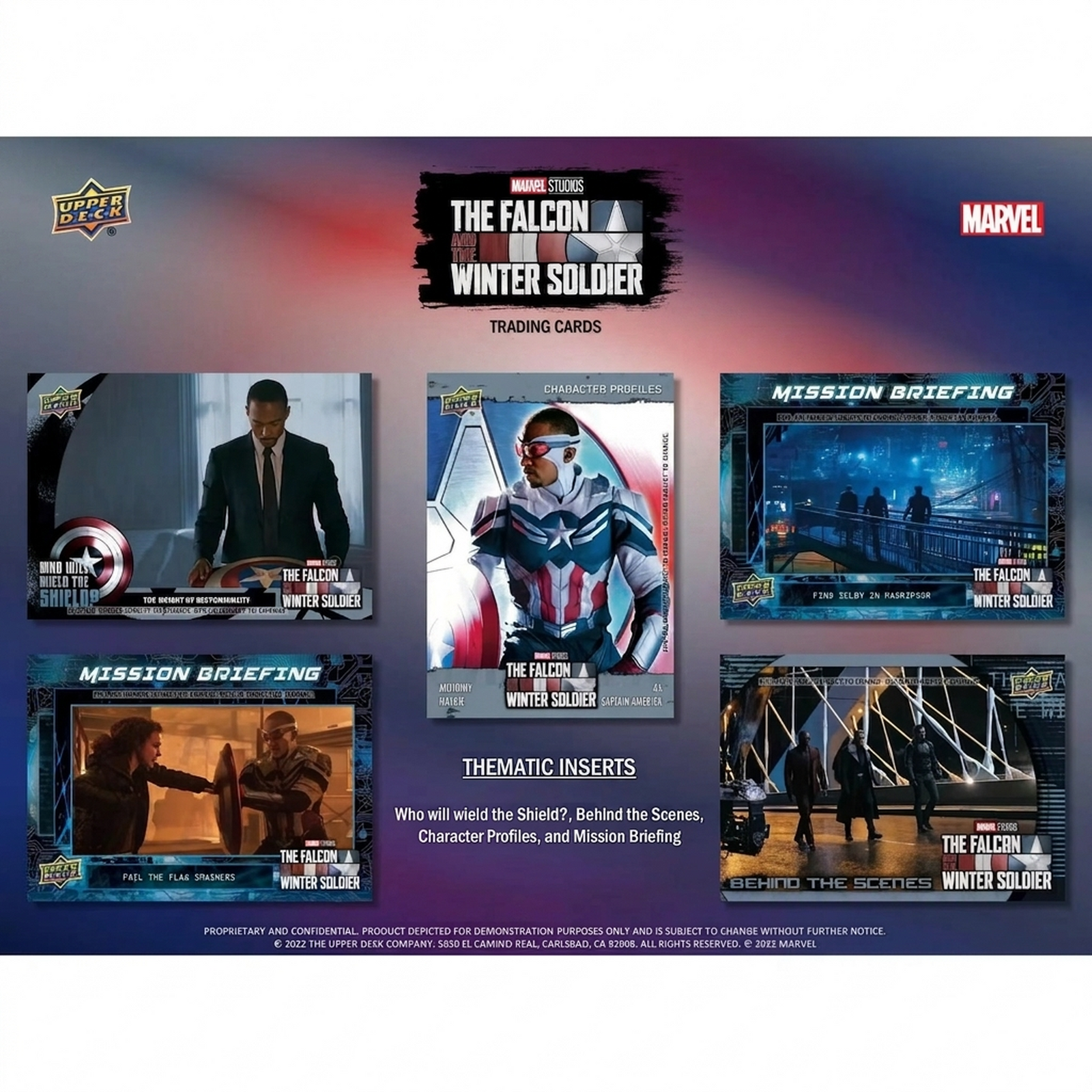 2022 Upper Deck Marvel Studios The Falcon and the Winter Soldier Hobby Box (Ships Sealed Only)
